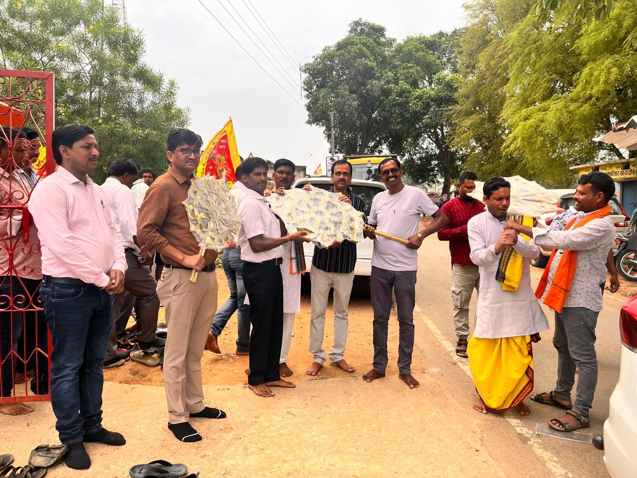 Lord Jagannath's Neelchakra arrived from Puri along with Mata Vimala, Mata Lakshmi, a grand procession was taken out, 7-day religious festival will start from May 21, Chief Minister Vishnudev Sai will be the chief guest