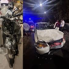 Industry Minister's pilot vehicle met with an accident in Raipur; driver was drunk.