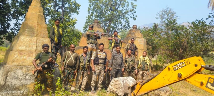 CG NEWS: Major police action &ndash; 4 Maoist memorials built in the forests demolished
