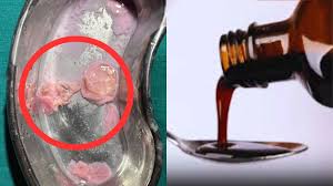 A suspicious substance was found in a syrup bottle; samples were sent to the State Drug Testing Laboratory for testing.