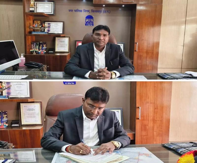 New Commissioner Prakash Kumar Surve takes charge in Bilaspur, emphasis on development and cleanliness