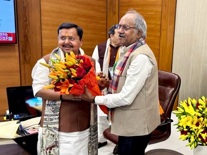 MP Brijmohan congratulated BJP National President Nitin Navin.