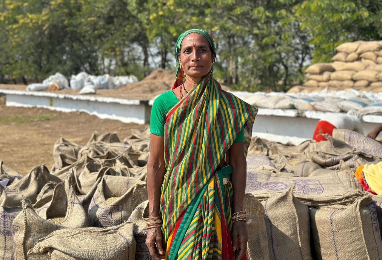 The paddy procurement system has changed the life of woman farmer Chauti Bai.