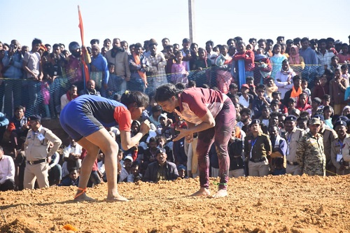 The decision regarding the wrestling competition was taken on the last day of Mainpat Festival