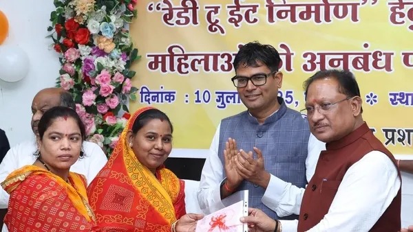 For women empowerment and malnutrition eradication, work of manufacturing and distribution of ready-to-eat food to 42 self-help groups of 6 districts.