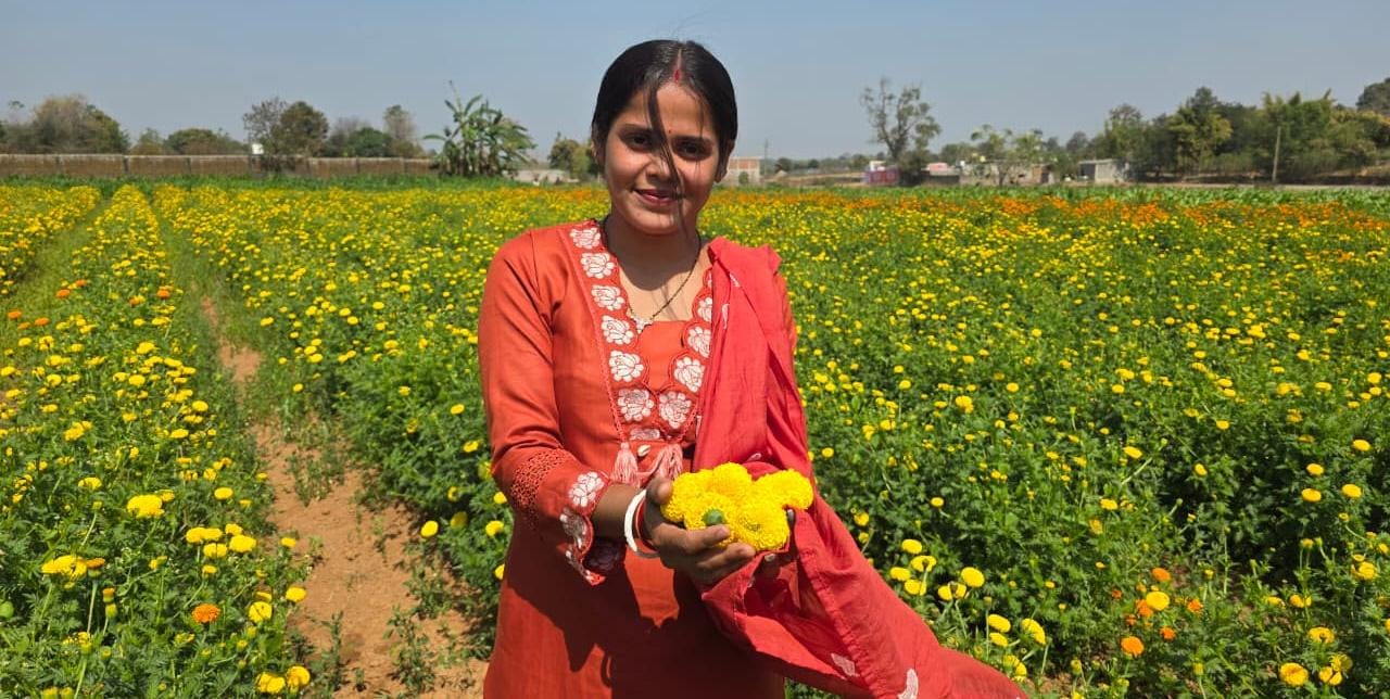 Ratna's future blossomed with the Bihan scheme - she became a successful entrepreneur through floriculture.