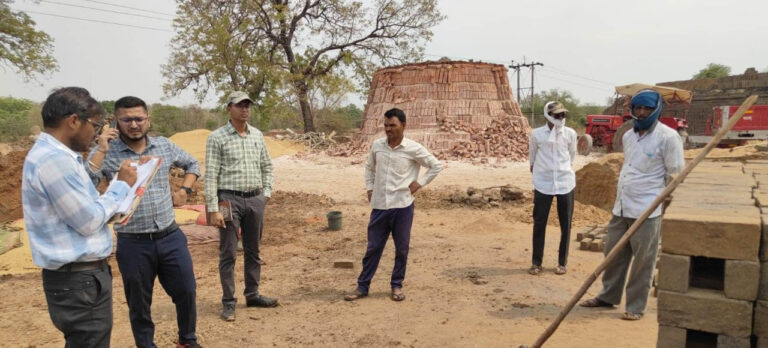 Major crackdown on illegal brick kiln, lakhs of bricks and wood seized