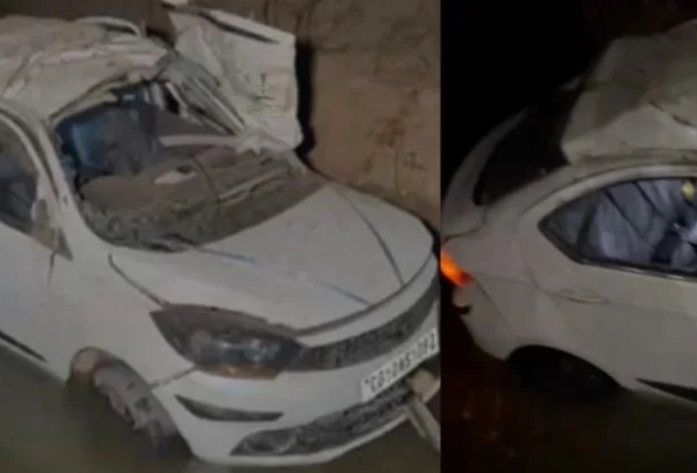 CG ACCIDENT: High-speed car falls into river, 4 youths returning from wedding die