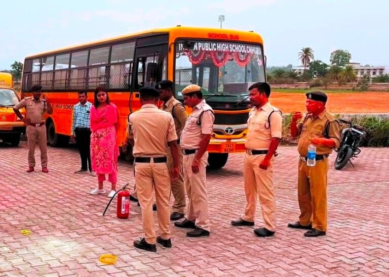 Special inspection of school buses for the safety of students