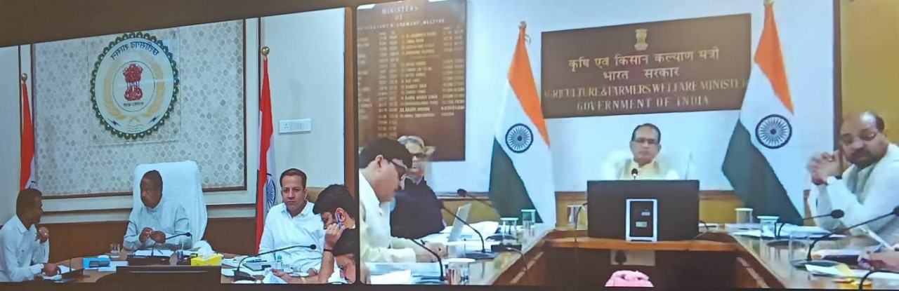 In view of El Nino, Union Agriculture Minister Chauhan took information about agriculture in Chhattisgarh.