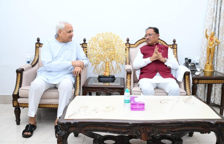 A delegation of Laghu Udyog Bharati paid a courtesy call on Chief Minister Vishnudev Sai; preparations for the 14th India Industrial Fair were discussed.
