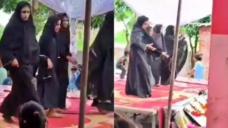 Burqa Dance Viral: Hindu girl students made to dance in burqa on 15th August!