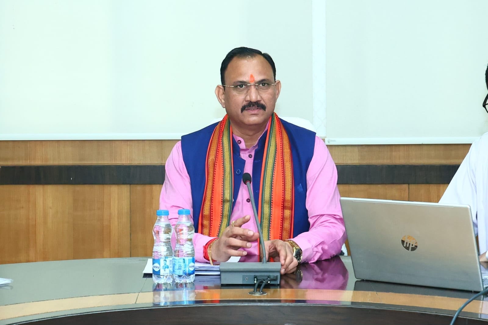 Health Minister Shyam Bihari Jaiswal reviewed the departmental works.