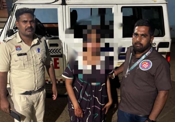 Shocked by her husband's death, a woman consumed poison; Dial 112 team arrived on time and saved her life.