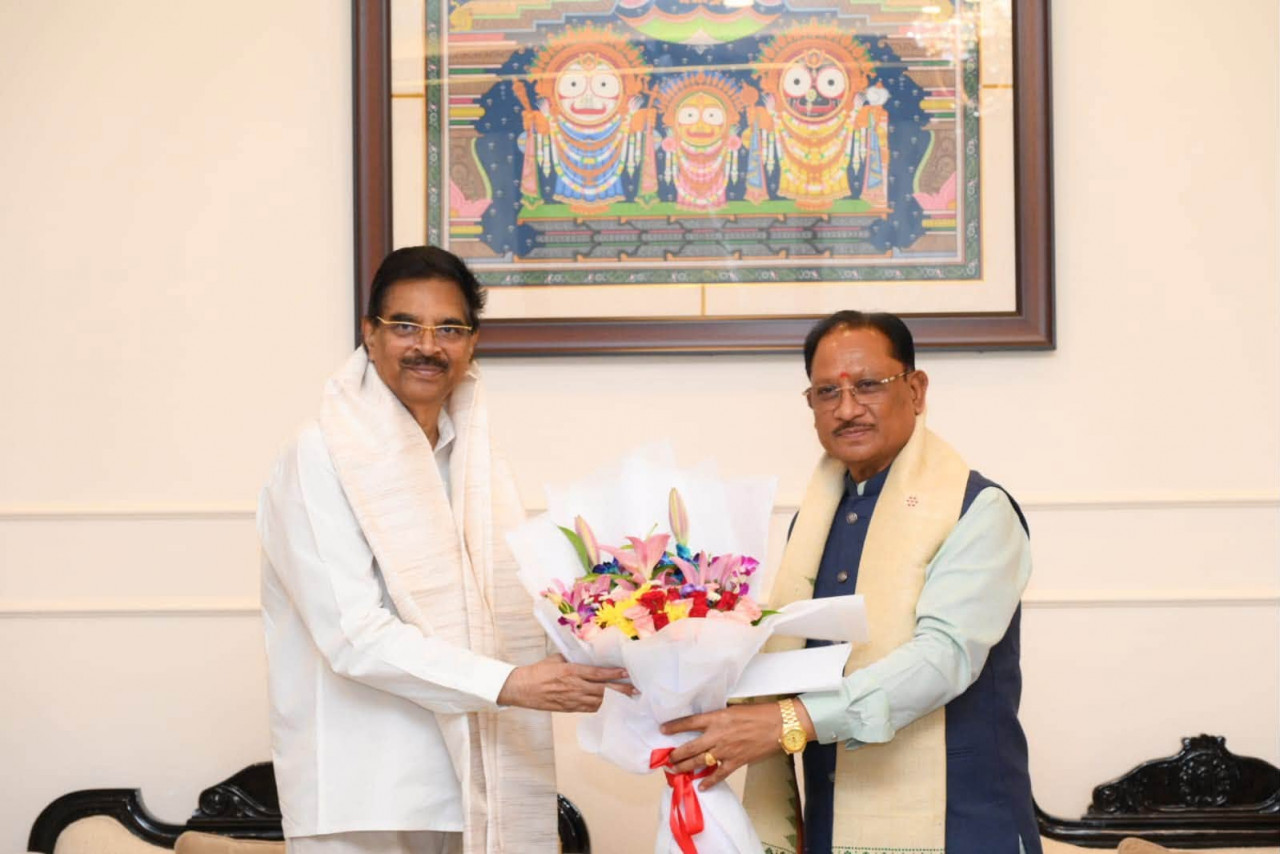 Chief Minister Vishnu Dev Sai paid a courtesy call on Odisha Governor Dr. Hari Babu Kambhampati