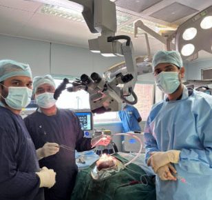 Significant achievement of the Neurosurgery Department of RIMS Ranchi: Successful operation of brain tumor through approximately one inch incision in the brain.