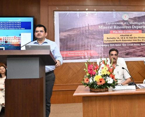 Chhattisgarh holds immense potential in mineral resources: Shri P. Dayanand : Successful Pre-Bid Conference Held for Iron Ore Block Auctions in Chhattisgarh