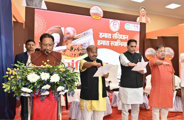 India, the world's largest democracy, is moving forward with faith in the Constitution: Chief Minister Sai