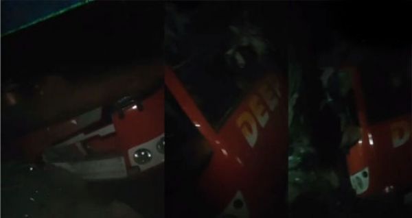 Breaking: High-speed passenger bus overturns, one dead, screams galore