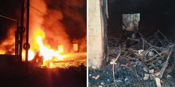 A massive fire broke out in a bike warehouse, 25 bikes were burnt to ashes, causing losses worth lakhs.