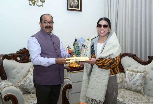 International boxer Mary Kom met Deputy Chief Minister Saw, discussed the development of sports facilities in the state.