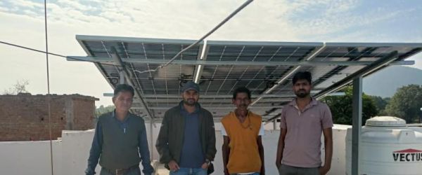 Solar panels alleviate Chintaram's worries about electricity bills, setting an example for villagers