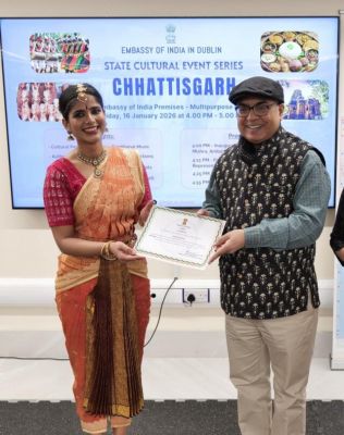 Art of Chhattisgarh reaches Ireland: Chhattisgarh's folk culture resonates in Dublin