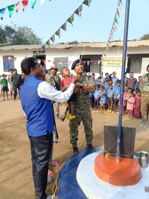 The tricolor was hoisted for the first time in Jatlur, Abujhmad; ITBP celebrated the 77th Republic Day with the villagers.
