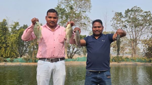 Farmer Kailash Paikra is prospering with biofloc technology