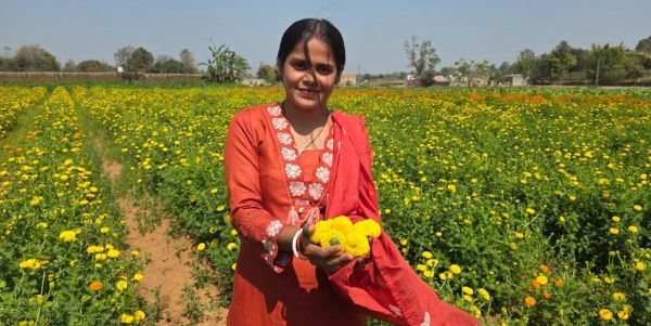 Ratna's future blossomed with the Bihan scheme - she became a successful entrepreneur through floriculture.