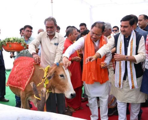 Chief Minister Vishnudev Sai inaugurated the Gaudham Yojana, providing a new platform for cow protection in the state.