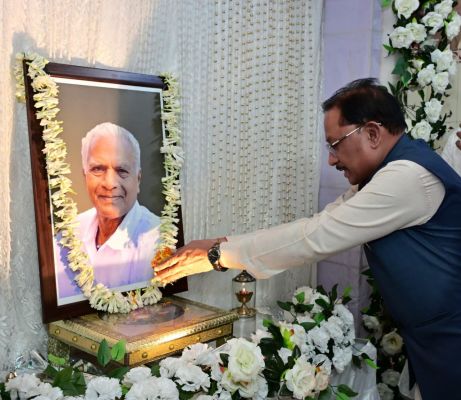 Chief Minister Vishnudev Sai paid tribute to democracy fighter late Mahavir Prasad Jain&hellip;.