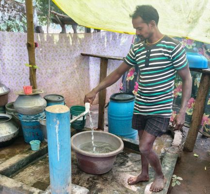 Tap water now reaches every household in Tekapani, a Maoist-affected area that faces a water crisis.