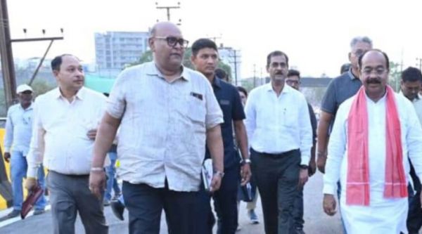 Kachana Over-Bridge to be commissioned soon, Deputy Chief Minister Shri Arun Saw inspected the final stage works