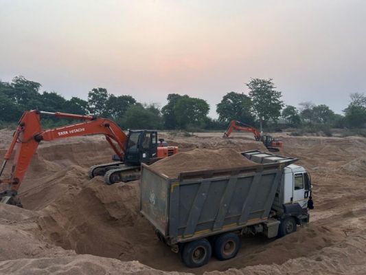 The Mineral Department is continuously taking action against illegal sand mining.