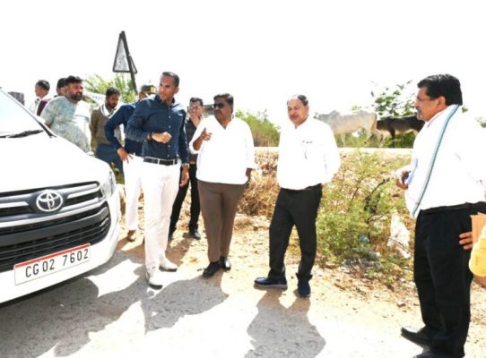 Secretary of Public Works Department inspected the under construction National Highway-130A.