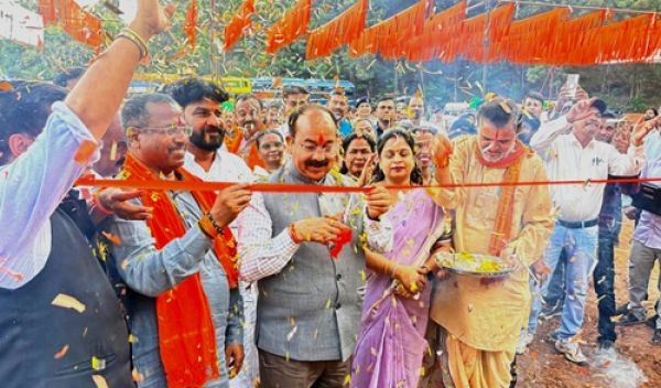 Deputy Chief Minister Sao inaugurated and performed Bhoomi Pujan for development works worth Rs 7.19 crore.