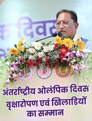 Chief Minister Vishnudev Sai boosted the enthusiasm of the athletes: Planting 2036 trees gave new energy to the resolve to host the Olympics.