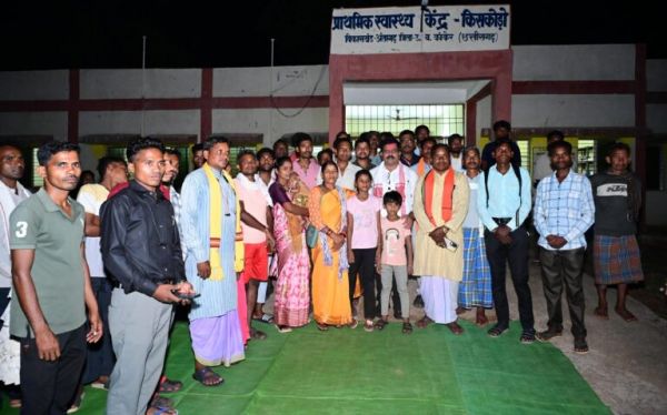 Where once the Naxalites used to hold a meeting, Deputy Chief Minister Sharma organised a public meeting there.