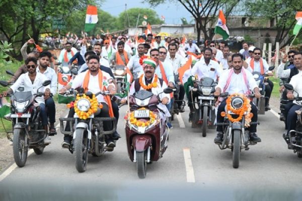 A grand Tiranga Yatra was organised in 14 villages under the leadership of Deputy Chief Minister Sao, and patriotic slogans resonated.
