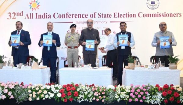 Governor Ramen Deka inaugurated the 32nd All India Conference of State Election Commissioners in Naya Raipur.