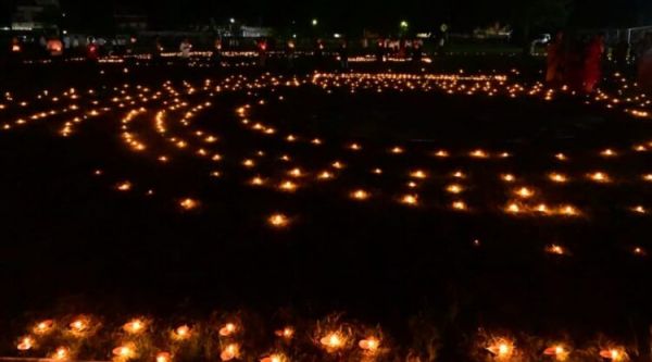 Two lakh lamps of blessings were lit at GPM on the launch of Seva Sankalp Abhiyan.