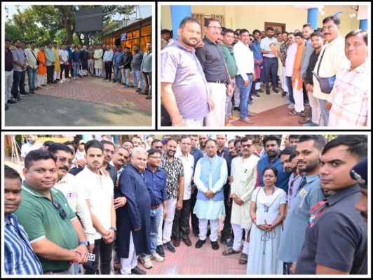 Jashpur Press Club members reached Bagiya and wished Diwali to Chief Minister Vishnudev Sai.