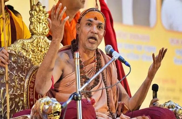 Shankaracharya Avimukteshwarananda appealed to the Brahmin community to protest against the UP government.